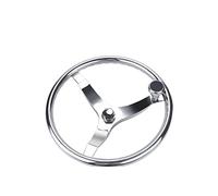 KENBT Volante, Accessori Hardware for Yacht Volante Hardware Marino in Acciaio Inossidabile Timone Idraulico Volante, Hardware Marino,Alta Durata(15.5 Inches)
