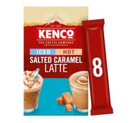 Kenco Caramello salato ghiacciato caldo latte bustine di caffè 8x20.3g 8ea