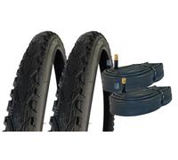 Kenda Khan K935 - 2 copertoni da bicicletta da 26 pollici, 26 x 1,75 (47-559), per mountain bike e camera d'aria