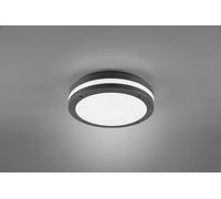KENDAL PLAFONIERA LED 11W 1180lm, 3000K DA ESTERNO METACRILATO NERO D. 30CM IP55