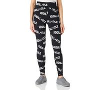 KENDALL & KYLIE K&K W Goth Print High Rise Leggings KKW3711706, Black, M Women's