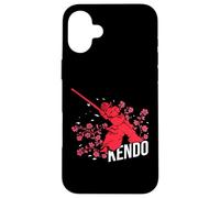 Kendo combattimento con la spada giapponese Kenjutsu Samurai Custodia per iPhone 16 Plus