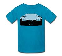 KendraLarson CaroStone Bugatti Veyron 16.4 Custom Design Kids T-shirt in cotone blu S