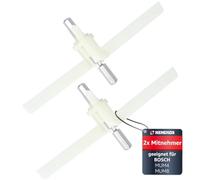 Kenekos - 2x driver adatto per Bosch MUM4/MUM8 ricambio per robot da cucina, ProfiMaxx 44, 45, 46, 47, MUZ8DS1, MUZ4DS2, MUZ4DS3, 00091027/091027, Quelle TurMix, lame per affettatrice continua