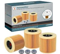 Kenekos - 3x Filtri a cartuccia per aspirapolvere Kärcher WD2, WD3, WD3 Premium, MV3, Serie A, Serie K, SE 4001, SE 4002, come 6.414-552.0, 6.414-772.0, 6.414-547.0