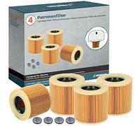 Kenekos - 4x filtri a cartuccia per aspirapolvere Kärcher WD2,WD3,WD3 Premium,MV3,Serie A,Serie K,SE 4001,SE 4002,come 6.414-552.0,6.414-772.0, 6.414-547.0 per aspirapolvere Kärcher a secco e bagnato
