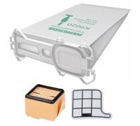 Kenekos - Set di filtri da 14 pezzi, adatto per Vorwerk Folletto VK 135 VK 136 VK 135 SC / VK135 VK 136 VK135SC, 12 sacchetti per aspirapolvere, filtro HEPA, filtro motore