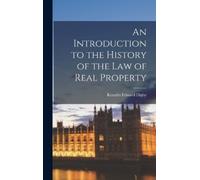 Kenelm Edward D An Introduction to the History of the Law of (Copertina rigida)