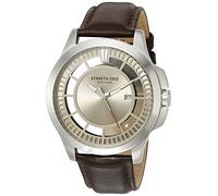 Keneth Cole Homme Uhr Analogique QUARTZ mit Cuir Armband 10027444