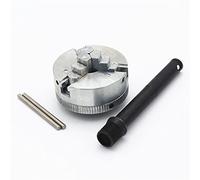 kengbi Tornio di Alta precisione Chuck 2"45mm Three 3 Jaw Chuck 1.8~56mm / 12~65mm Z011 bloccaggio per Mini tornio con Due Barre di Blocco M12x1mm filettato Indietro (Color : Chuck and90mm Thread)