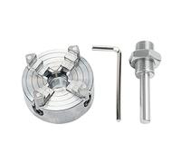 kengbi Tornio di Alta precisione Chuck Z011 Easy Installa Asta di Collegamento Drill Elettrico Tre Four Jaw Chuck Durevole Estensione Acciaio Elevato in Acciaio al Carbonio per Mini Tornio accurato
