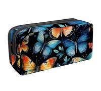 KengjuTesu Astuccio impermeabile, astuccio con cerniera, con bandiere dei paesi europei, astuccio per penne, forniture per ufficio, cancelleria per adolescenti, ragazze, studenti, adulti, Multicolore