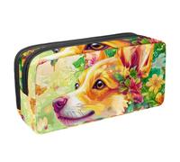 KengjuTesu Astuccio impermeabile, astuccio con cerniera, motivo coniglietto pasquale colorato, astuccio per penne e cancelleria per ufficio, per adolescenti, ragazze, studenti, adulti, Multicolore 6.,