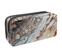 KengjuTesu Astuccio impermeabile con cerniera, astuccio per matite con cerniera, astuccio per penne magritte blu per forniture per ufficio organizer per cancelleria per adolescenti ragazze studenti