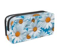KengjuTesu Astuccio impermeabile con cerniera, astuccio per matite con cerniera, astuccio per penne magritte blu per forniture per ufficio organizer per cancelleria per adolescenti ragazze studenti