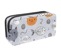 KengjuTesu Astuccio impermeabile con cerniera, astuccio per penne con gatti che dipingono articoli per ufficio, cancelleria per adolescenti, ragazze, studenti e adulti, Multicolore 10., Taglia unica,