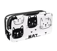 KengjuTesu Astuccio impermeabile con cerniera, astuccio per penne con gatti che dipingono articoli per ufficio, cancelleria per adolescenti, ragazze, studenti e adulti, Multicolore 7, Taglia unica,