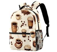KengjuTesu Campus Zaino da viaggio Happy Pigs Family School Backpack Bookbag con portabottiglie per ragazze e ragazzi, Multicolore 7, Taglia unica