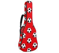 KengjuTesu Custodia morbida per chitarra acustica da 109 cm, con tracolla e 2 tasche, controller di gioco con sfondo scuro, zaino senza imbottitura, impermeabile, in tessuto Oxford, custodia per