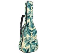 KengjuTesu Custodia morbida per chitarra acustica da 109 cm, con tracolla e 2 tasche Freedom Beach Tropical, senza imbottitura, impermeabile, in tessuto Oxford, custodia per chitarra classica,