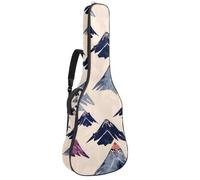 KengjuTesu Custodia morbida per chitarra acustica da 109 cm, con tracolla e 2 tasche, per pittura di montagne, senza imbottitura, impermeabile, in tessuto Oxford, custodia per chitarra classica,
