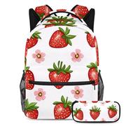 KengjuTesu Set di 2 zaini per ragazzi e ragazze, grande capacità, con stampa leopardata fluo, con astuccio, perfetto per studenti, ragazzi, viaggi ed escursioni, Multicolore 10., Taglia unica, Zaini