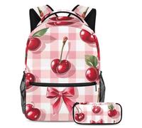 KengjuTesu Set di 2 zaini per ragazzi e ragazze, grande capacità, con stampa leopardata fluo, con astuccio, perfetto per studenti, ragazzi, viaggi ed escursioni, Multicolore 5., Taglia unica, Zaini