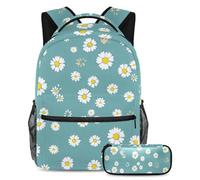 KengjuTesu Set di 2 zaini per ragazzi e ragazze, grande capacità, senza cuciture, motivo maiale, con astuccio, perfetto per studenti, ragazzi, viaggi ed escursioni, Multicolore 4., Taglia unica, Zaini