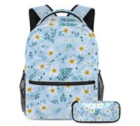 KengjuTesu Set di 2 zaini per ragazzi e ragazze, grande capacità, senza cuciture, motivo maiale, con astuccio, perfetto per studenti, ragazzi, viaggi ed escursioni, Multicolore 5., Taglia unica, Zaini