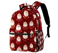 KengjuTesu Zaino da viaggio con pinguino invernale in stile cartone animato, ideale come regalo per la scuola, con portabottiglie, per ragazze e ragazzi, Multicolore 10., Taglia unica
