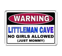 kengtou Targa in latta con scritta in lingua inglese "No Girls Allowed Just Mommy" (lingua italiana non garantita), per porta della camera da letto, 30,5 x 20,3 cm