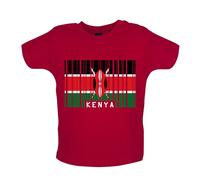 Kenia Codice a Barre Stile Bandiera - Bambino T-Shirt / Body - Keniota Paese