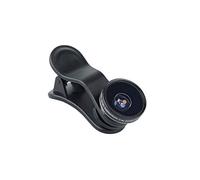 Kenko Obiettivo Fish Eye Real Pro Clip, Obiettivo per Smartphone, Tablet, Notebook, Nero
