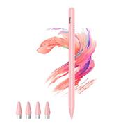 Kenkor Penna stilo per touchscreen Android con 4 punte POM, penne stilo digitali attive per iPhone, penna magnetica compatibile con iPhone/Samsung/Huawei/Vivo scrittura e disegno - rosa