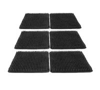 KenLung 2 Pezzi Tappetino Nido per Galline,Tappetino in Plastica per Pollaio Facile da Lavare,Confezione da Fodere Nido per La Deposizione delle Uova,Accessori Artificiali per Pollame(Black)