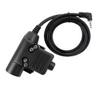 KENMAX Auricolare Tattico PTT Walkie Talkie All'aperto Accessori Militare Tactical Headset PTT Push to Talk per 1 Pin Motorola Radio