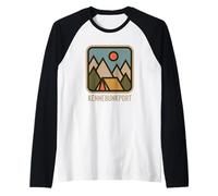 Kennebunkport Maine Nature Vacation New England Souvenir Maglia con Maniche Raglan
