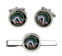 Kennedy Clan Scozzese Gemelli E Fermacravatta Set