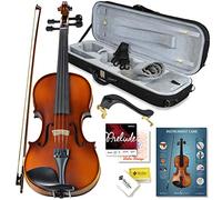 Kennedy Violins - Violino Bunnel Pupil misura 3/4, custodia per il trasporto e accessori inclusi, in legno massello d'acero e raccordi in ebano