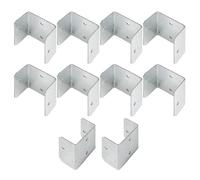 Kennel Morsetti, U-Shape Morsetto Bracket, Multi-Angolo Fixing Rust Proof for Garden Partition Horticultural Woodworking Farm, Heavy Duty Steel U Staffe per Secure Structural Fastening