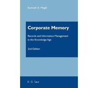 Kenneth A. Megill Corporate Memory (Copertina rigida)