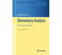 Kenneth A. Ross Elementary Analysis (Tascabile)
