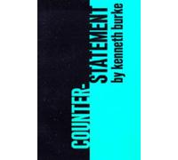 Kenneth Burke Counter-Statement (Tascabile)