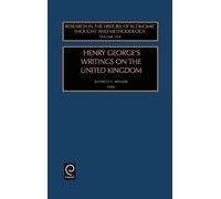 Kenneth C. Wenze Henry George's Writings on the United Kingdo (Copertina rigida)