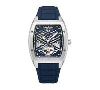 Kenneth Cole - Automatic watch Automatic Silicon Curve - Automatic movimento dell'orologio - Spessore della cassa: 13.2 mm - Larghezza della cassa: 40 mm - Acciaio inossidabile - Blue - 3 ATM