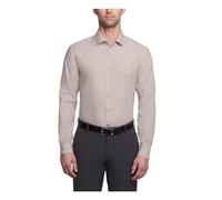 Kenneth Cole Camicia Slim Fit Tinta Unita Elegante, Mandorla, 38 cm-39 cm Collo 81 cm-84 cm Manica Uomo