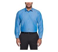 Kenneth Cole Dress Shirt Big And Tall Solid Camicia da Smoking, Hazy Blue, 3XL (Collo 48 cm Manica 94/97 cm) Uomo