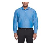 Kenneth Cole Dress Shirt Big And Tall Solid Camicia da Smoking, Hazy Blue, 4XL (Collo 51 cm Manica 94/97 cm) Uomo