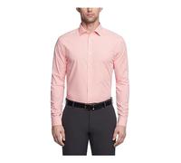 Kenneth Cole Dress Shirt Slim Fit Checks And Stripes (Patterned) Camicia da Cerimonia, Corallo, 43 cm-44 cm Hals 81 cm-84 cm Ärmel Uomo