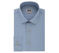 Kenneth Cole Dress Shirt Slim Fit Solid Camicia Elegante, Blu Cadet, 43 cm-44 cm Collo 81 cm-84 cm Manica Uomo